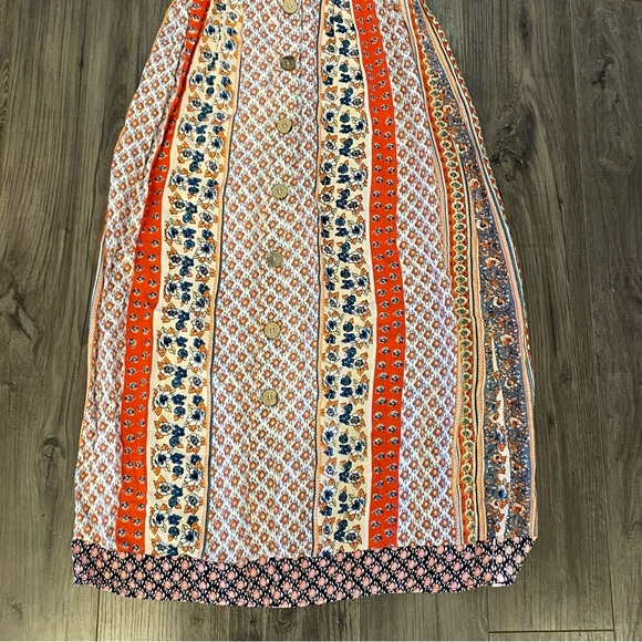 Angie maxi dress boho smocked bodice 100% Rayon - Picture 5 of 9